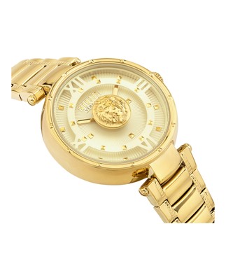 Pre-owned Versus Versace Womens Gold 38mm Bracelet Fashion Watch