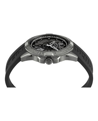 Pre-owned Plein Sport Mens Touchdown Grey 44mm Strap Fashion Watch