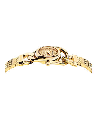 Pre-owned Missoni Womens  Gioiello Ip Yellow Gold 22mm Bracelet Fashion Watch