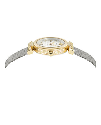Pre-owned Versace Womens  Regalia Two Tone 34mm Bracelet Fashion Watch