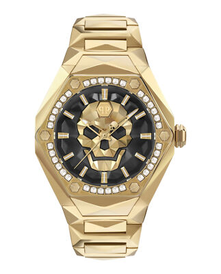 Philipp Plein Mens  Gold 45mm Bracelet Fashion Watch