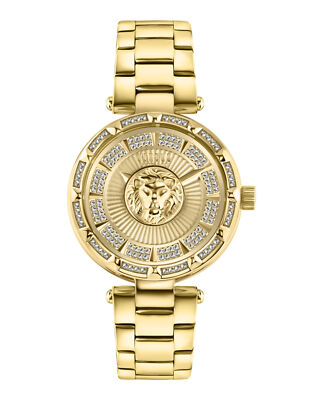 Женские модные часы Versus Versace Sertie с золотым браслетом 36 мм