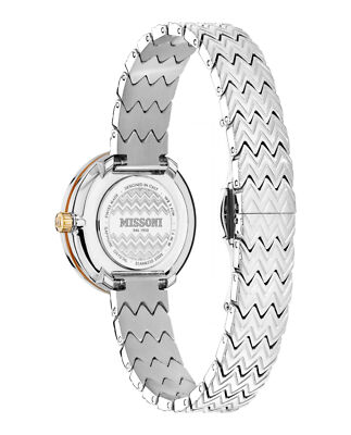Pre-owned Missoni Womens  M1 Two Tone 29mm Bracelet Fashion Watch