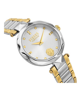 Pre-owned Versus Versace Womens Covent Garden Two Tone 36mm Bracelet Fashion Watch