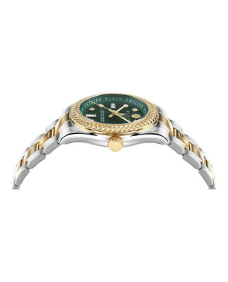 Pre-owned Philipp Plein Womens Queen Two Tone 36mm Bracelet Fashion Watch