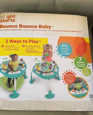 Bright Starts Around We Go 2-in-1 Walk-Around Baby Activity Center & Green 