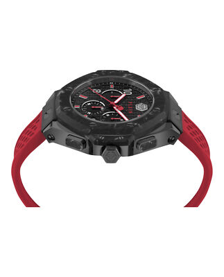 Pre-owned Philipp Plein Mens Black 46mm Strap Fashion Watch
