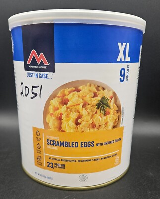 Mountain House Scrambled Eggs w/Uncured Bacon Survival Emergency Freeze Dried