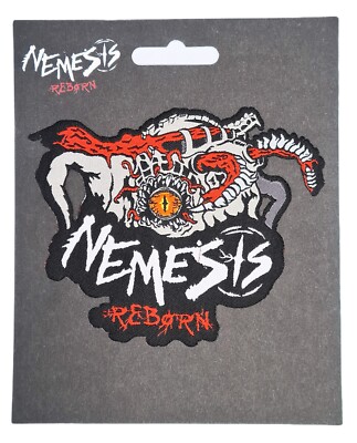 NEW NEMESIS REBORN NEMMY MONSTER LOGO 2024 ALTON TOWERS IRON SOW ON FABRIC PATCH