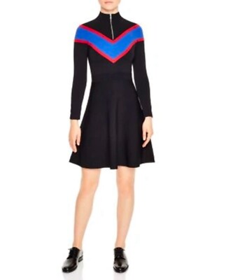 Sandro Paris Timi Chevron A Line Dress 2 Small