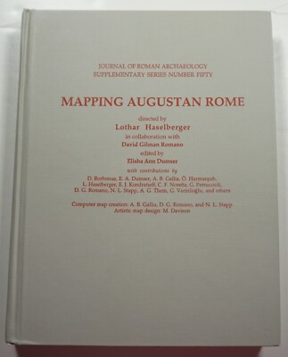 Mapping Augustan Rome 2002 Haselberger Ancient Roman Archaeology City Maps HC