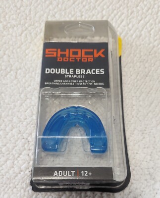 Shock Doctor Double Braces Strapless Upper/Lower- Mouth Guard