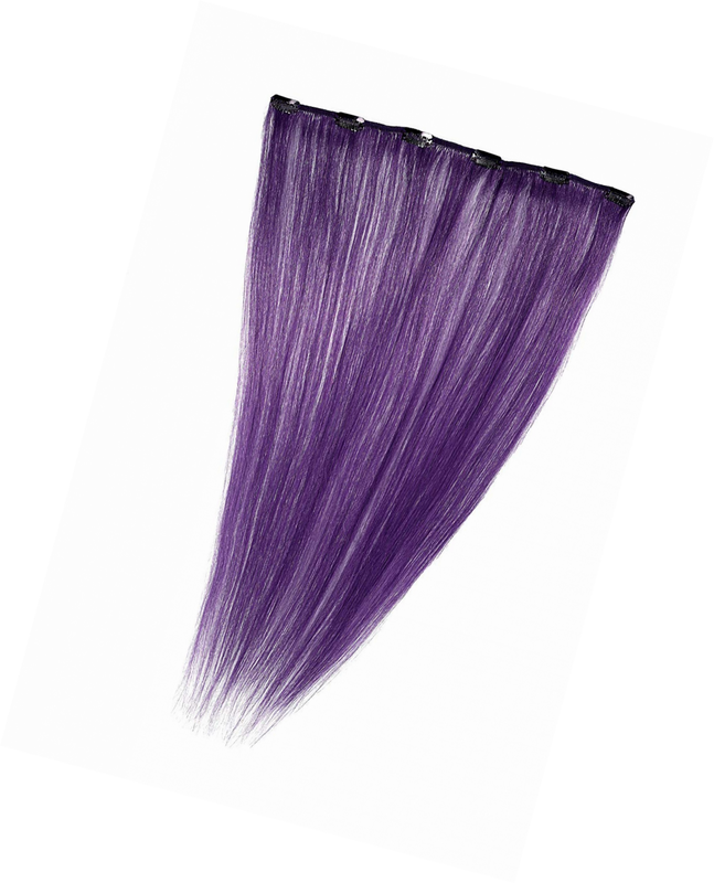 American Dream Clip In Extension Human Hair Dark Purple 18 Inch