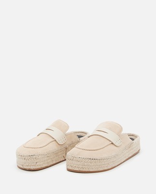 Pre-owned Jw Anderson J.w. Anderson Suede Espadrilles In Beige