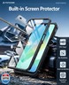 FNTCASE for Samsung Galaxy A16-5G Case: Military Grade Drop Proof Protection Mobile Cover with Kickstand | Matte Textured Rugged Shockproof TPU | Protective Sturdy Phone Case(Black)