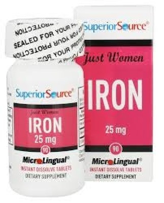 Superior Source Just Women Iron 25 мг 90 сублингвальных таблеток