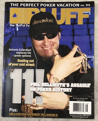 Phil Hellmuth BLUFF Magazine the Thrill of Poker August 2007, Antonio Esfandiari