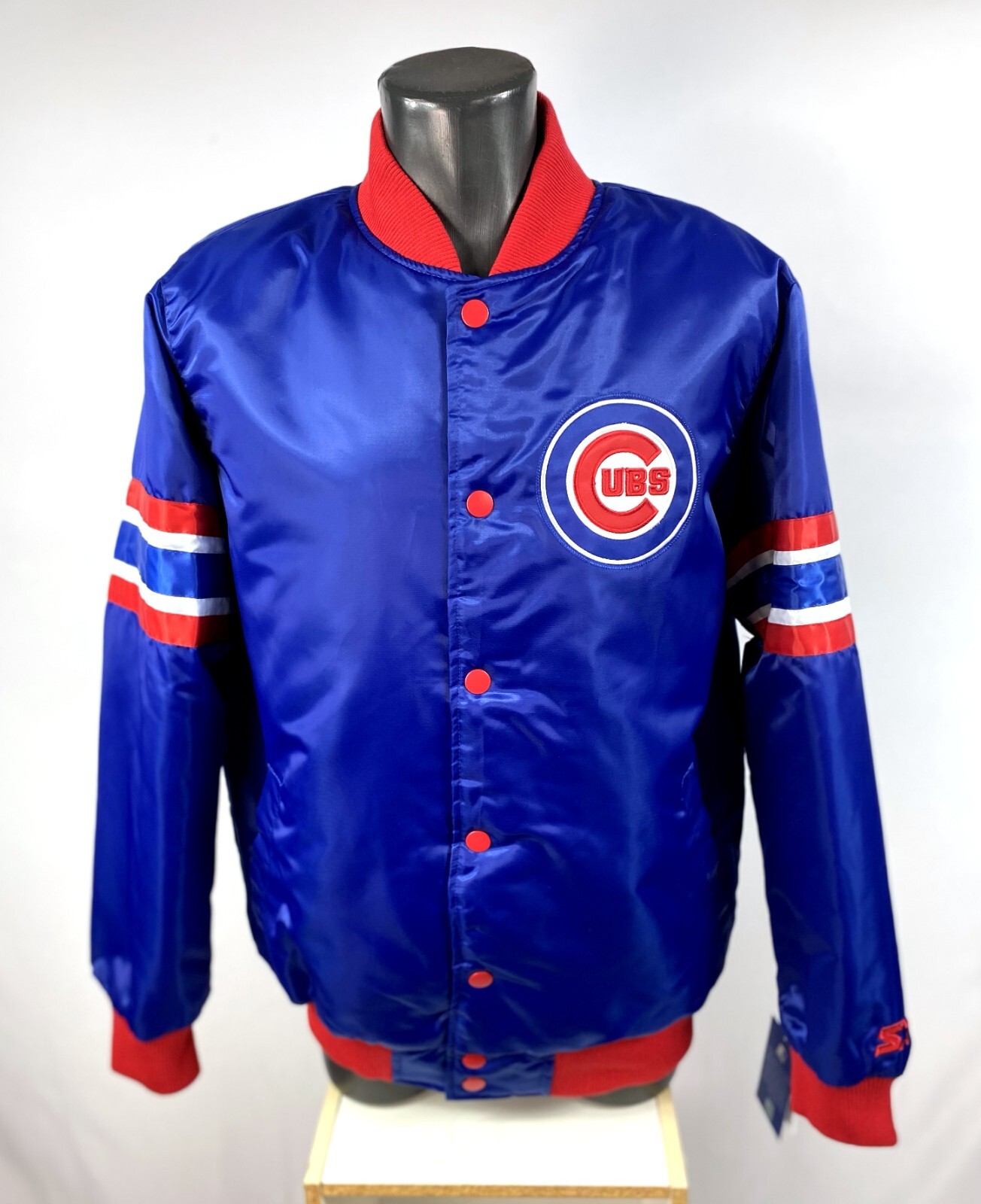 CHICAGO CUBS MLB STARTER Snap Down Jacket Fall 2021 BLUE/RED