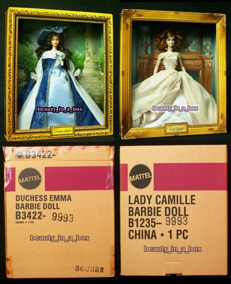 Duchess Emma Barbie Doll SHIPPERS Lady Camille Portrait Collector Lot 2