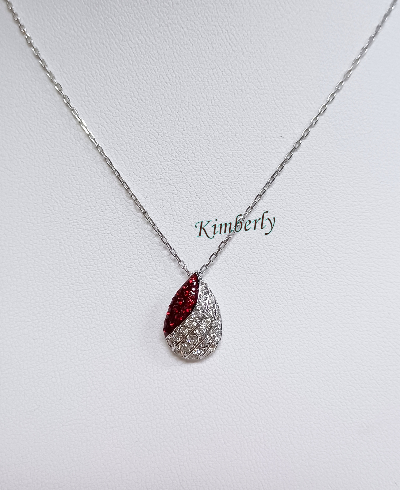 Swarovski Fortunately Pendant RED/CLEAR Crystal RHS