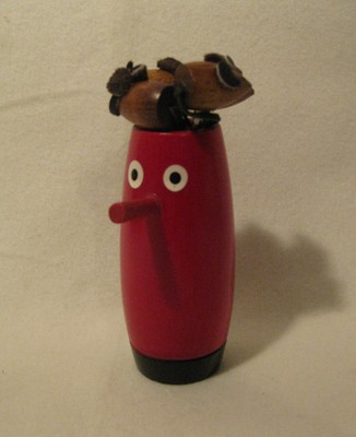 +++  Cocktailgabeln / Cocktailpiekser  mit Holzhalter - Rot  Käse- Spießer+++Hhj