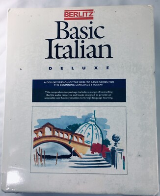 Italian Language Berlitz Deluxe Edition Basic Language