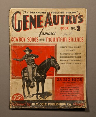 Country Western Gene Autry Sheet Music