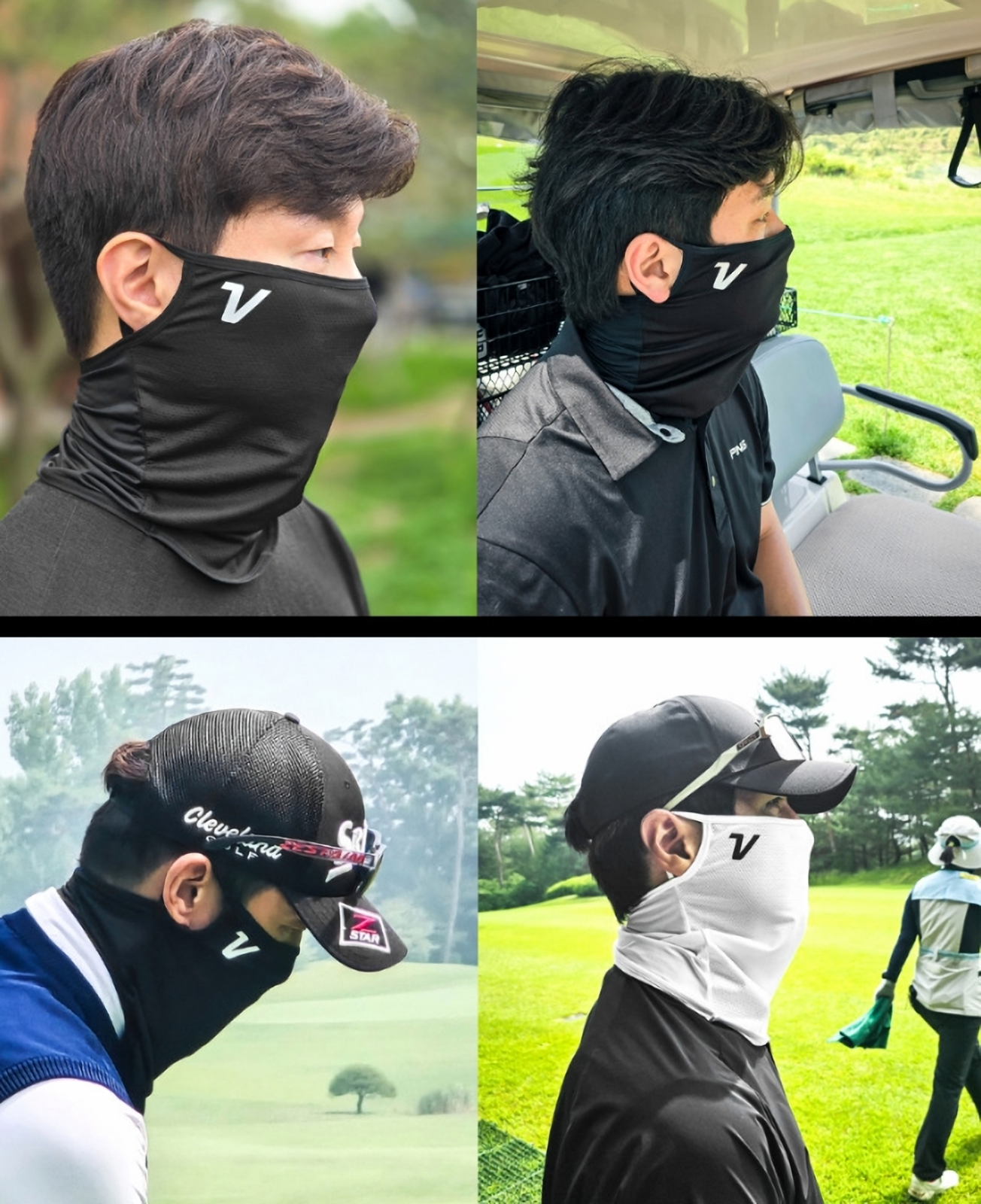 ☆VOLVIC GOLF☆ ボールビック韓国　ネックウォーマー Volvik 2024 Aqua X Golf Face Neck Cool Mask UV Protection