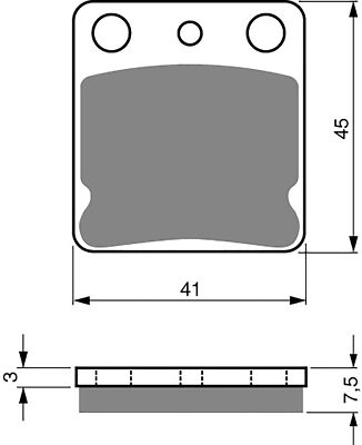 Goldfren Front Brake Disc Pads K5 For Daelim History 125 2006