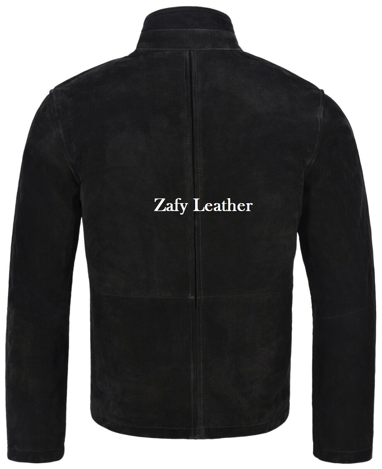 ZAFY LEATHER NEU HERREN WILDLEDER JACKE PREMIUM SCHAFSFELL MOTORRAD MODISCHE JACKE ZL333