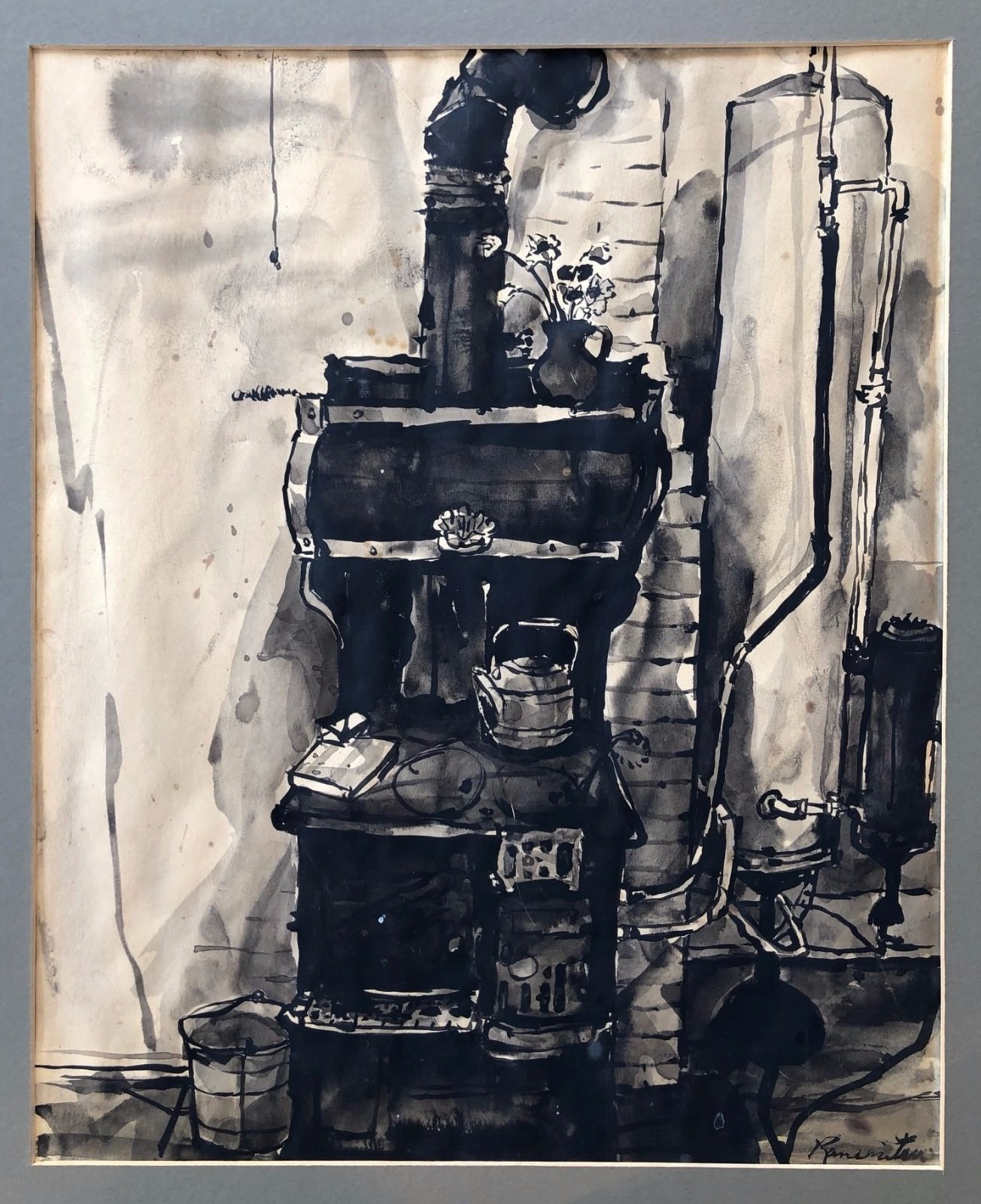 『SUIMEN』アクリル絵画 40×40cm acrylpaint art_01 抽象画＿アクリル画＿現代アート＿SM1 絵画 matsu_no_tane 通販