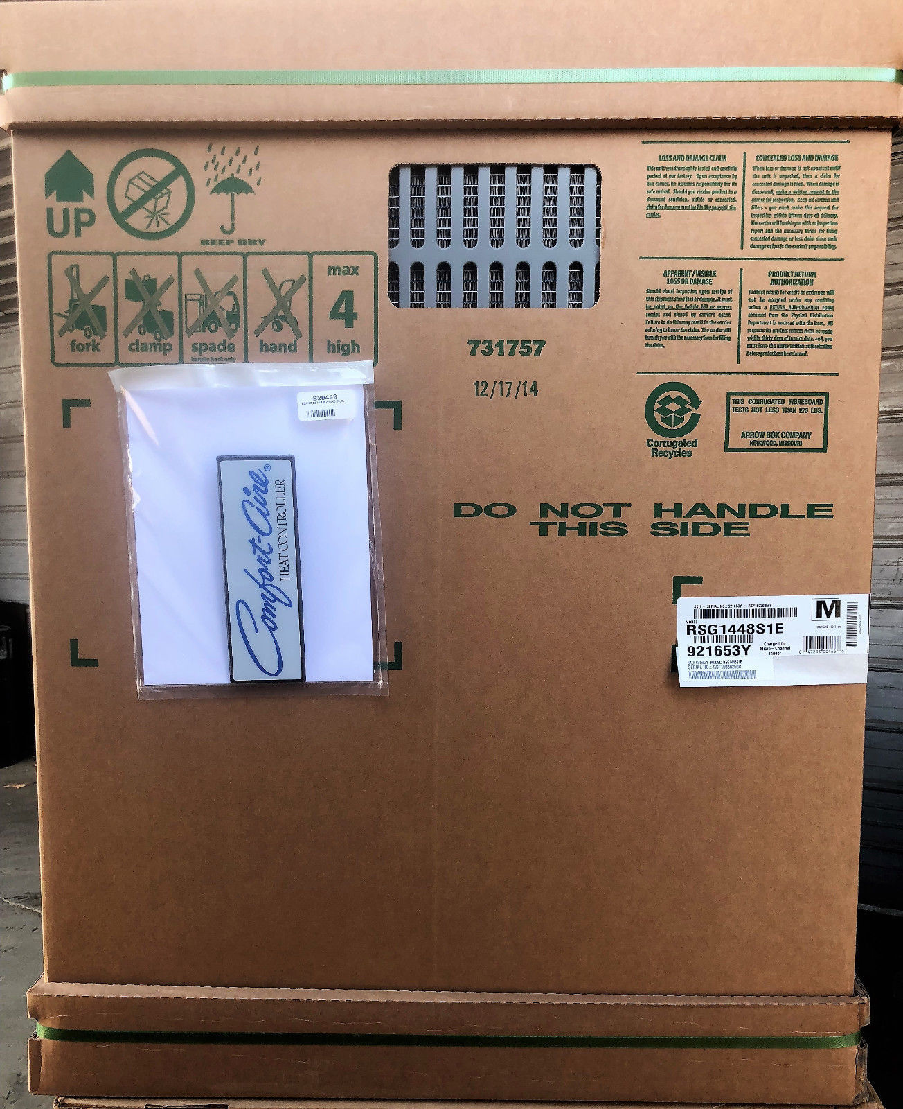 Comfort-Aire 4 Ton 14 Seer R410A Split AC System W/ 4 Ton Air Handler