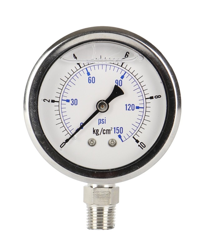 Water Pressure Gauge 60mm (Bottom Mount) 0 to 150 psi (163S) eBay