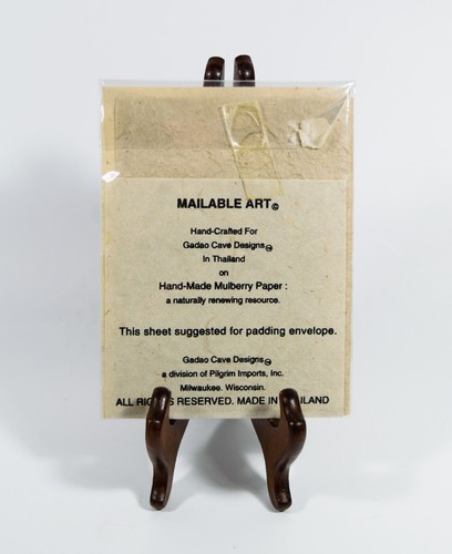 Mailable Art Gadao Cave Jewelry Handcrafted Handmade Fish Pin & Card