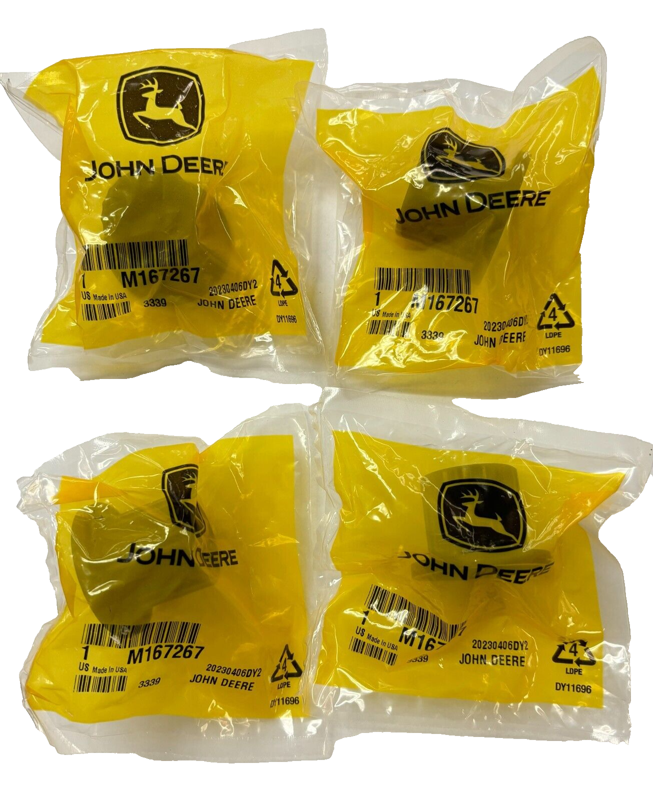 John Deere OEM Caster Spindle Bushing M167267 (4-Pack) Z235 Z255