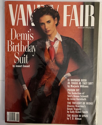 Vanity Fair August 1992 Demi's Birthday Suit And Copy Of Her