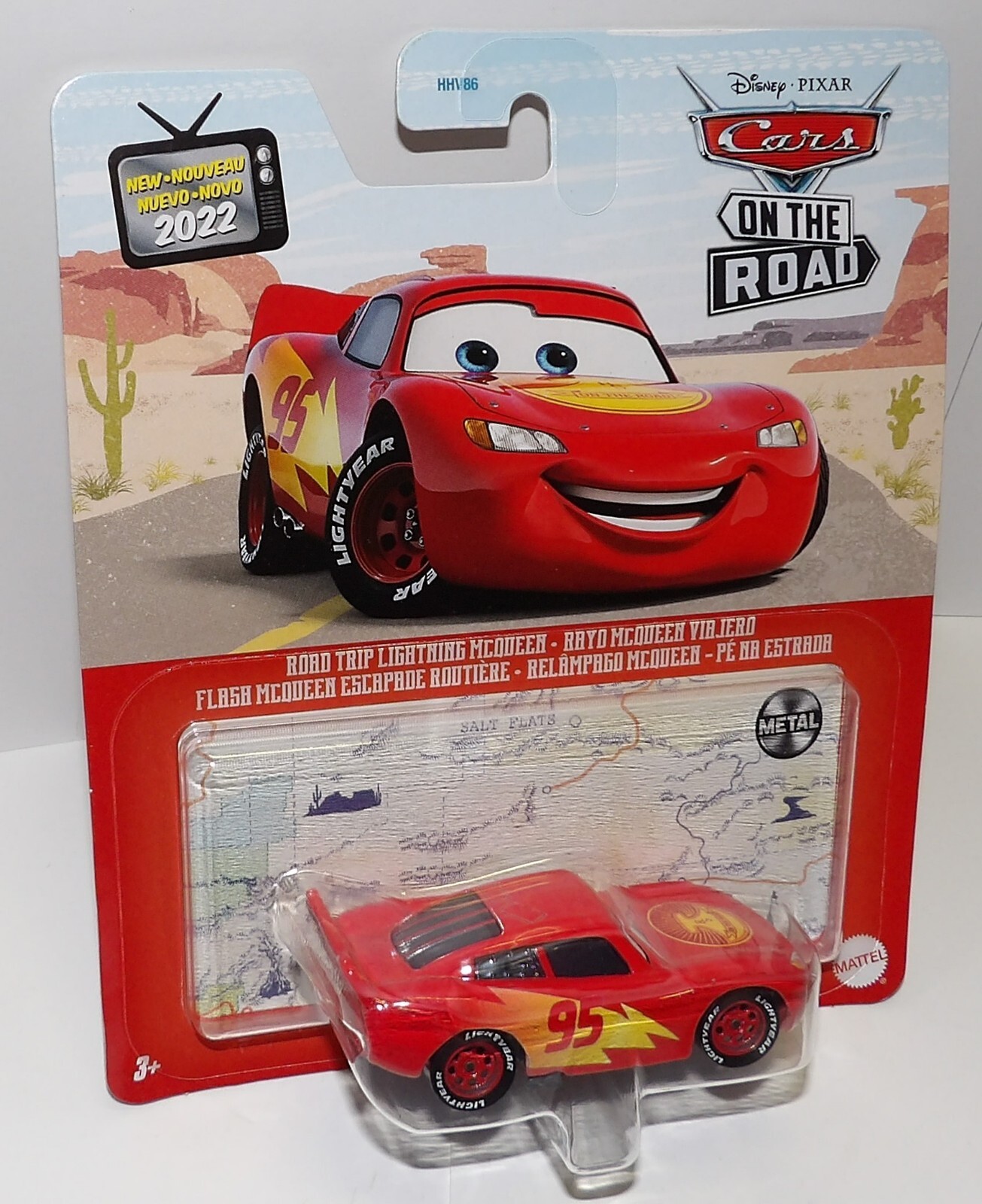Disney Pixar Cars On the Road Metal Series ROAD TRIP LIGHTNING