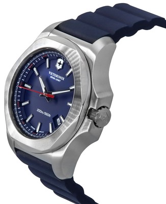 Pre-owned Victorinox I.n.o.x. Blue Dial Quartz Diver's 200m Men's Watch 241688-1