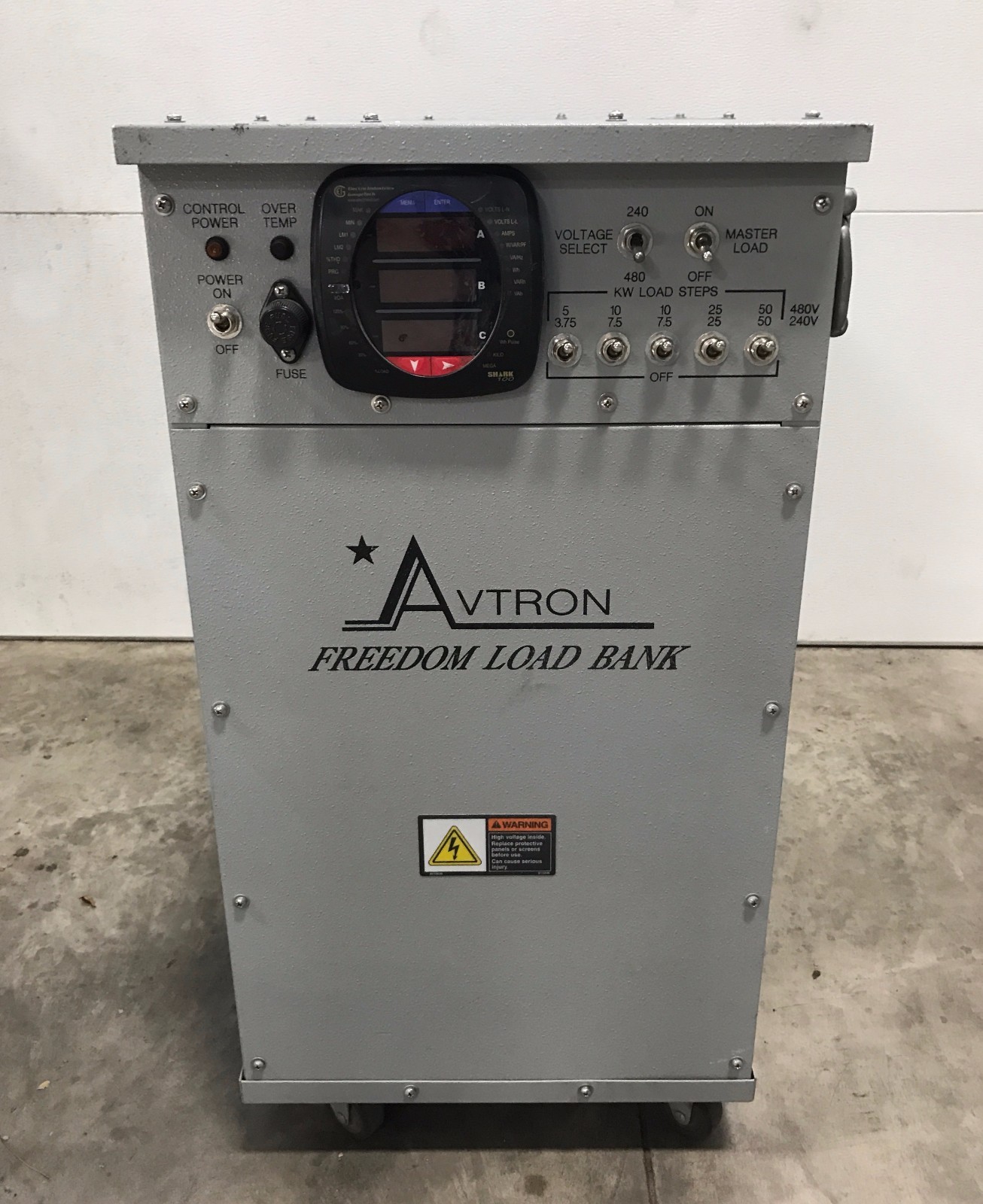 100kW Avtron LPH100 Portable Load Bank w/ Cables | 480V 240V 3PH 1PH