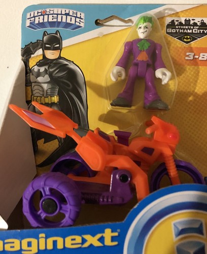 2 Imaginext DC Super Friends The Penguin Snow Tank & The Joker and Cycle