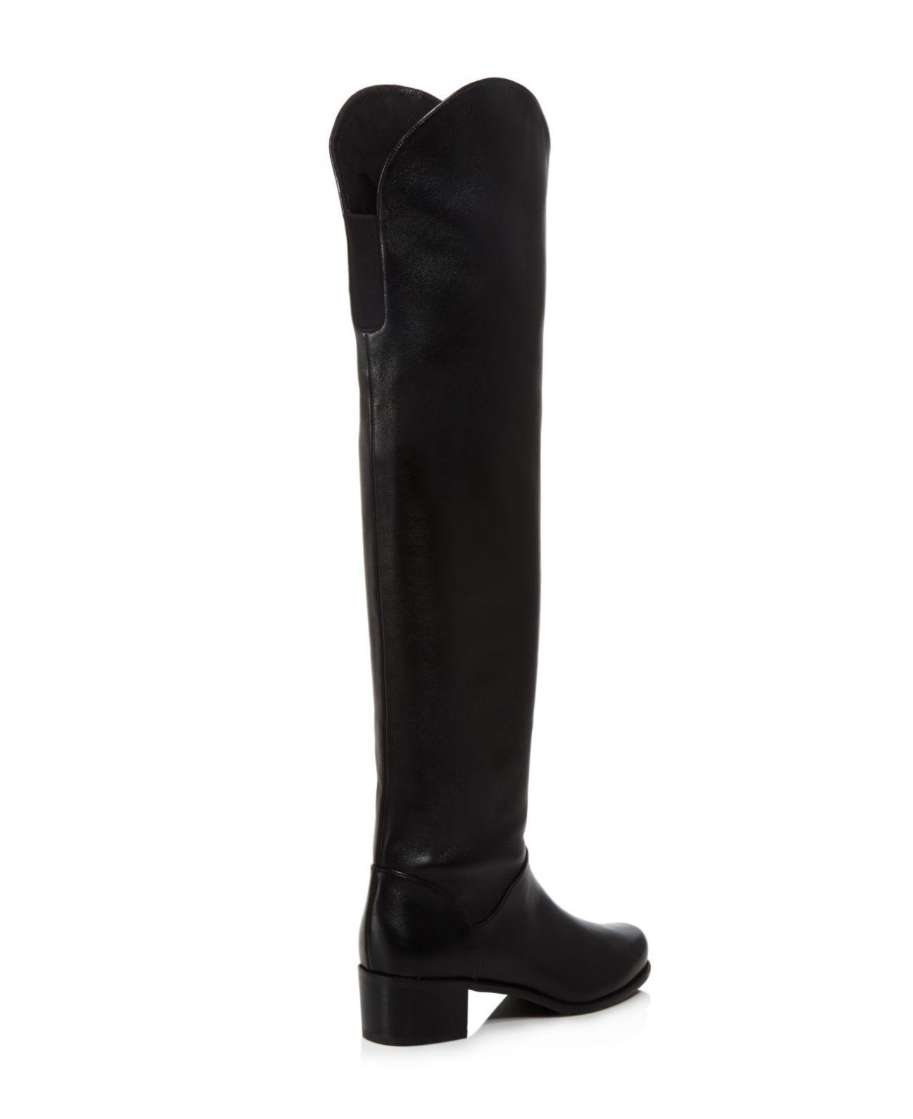 Pre-owned Stuart Weitzman Women's Boots Black Leather Nudunkirk Over The Knee Boots Sizes
