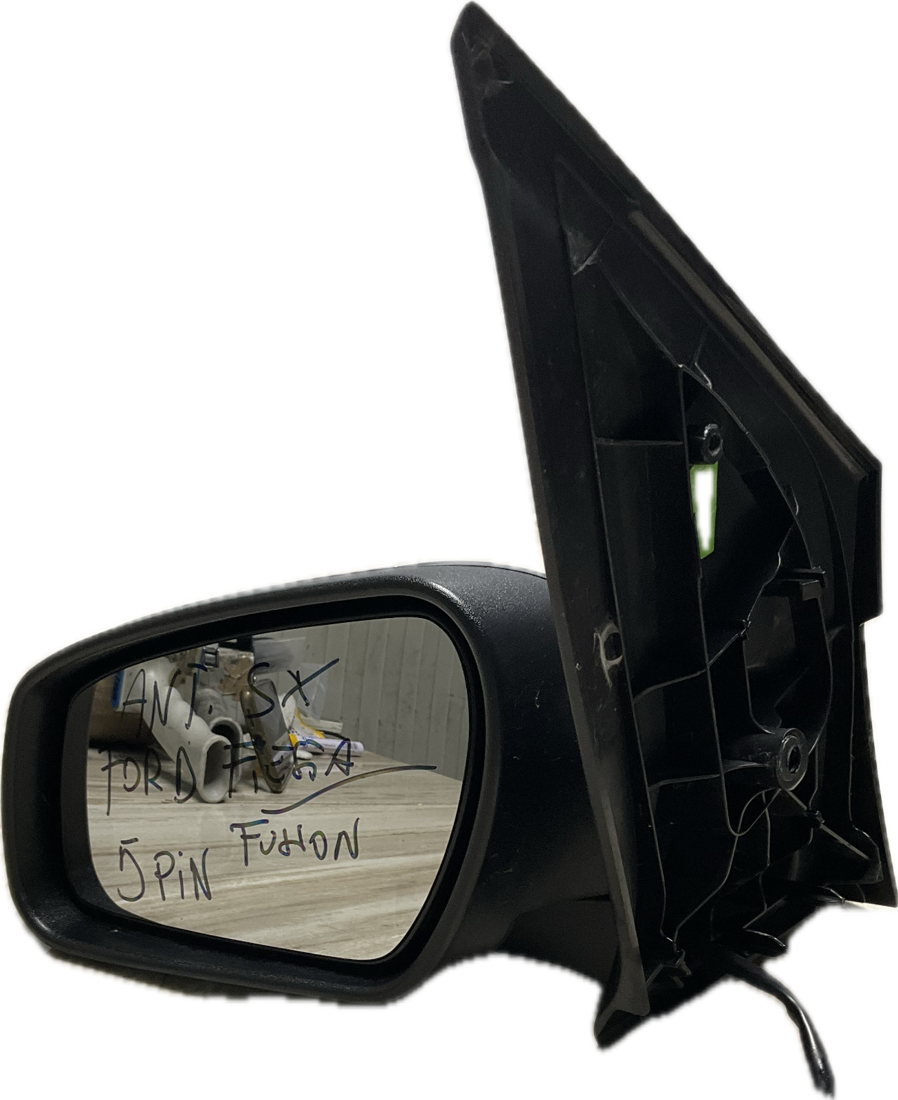 Specchio cristallo specchietto retrovisore sinistro per FORD FIESTA 5 PIN grigio