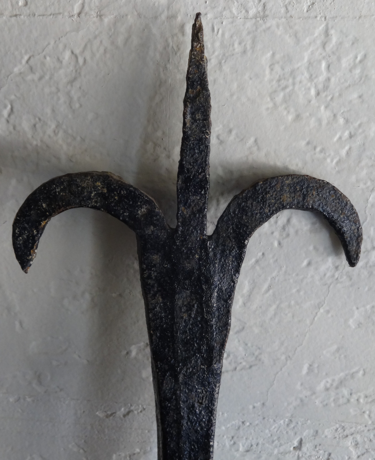 Large Antique Cast Iron Weathervane Figural Ram Blacksmith Made Original Paint