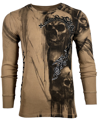 Affliction top thermal shirts