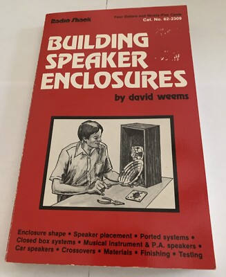 Radio Shack Building Speaker Enclosures by David Weems 1st Edition 1981 PB Book