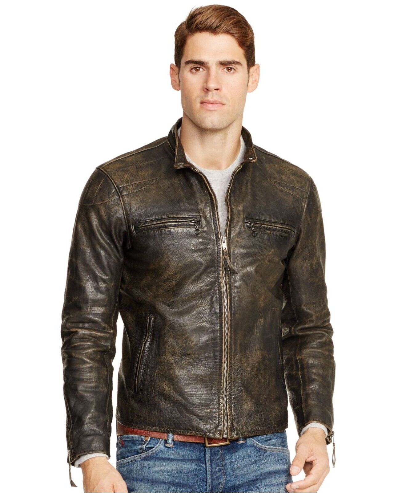 NEW Polo Ralph Lauren Motorcycle Cafe Racer Distressed NEW Polo Ralph Lauren Motorcycle Cafe Racer Distressed
