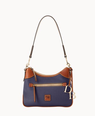 Dooney & Bourke MIDNIGHT BLUE Pebble Grain Small Hobo MSRP $258 Fast Shipping!