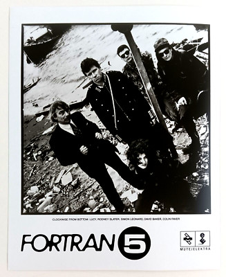 1990s Fortran 5 Electronie Retro Rock Band Vintage Press Promo Photo Blues