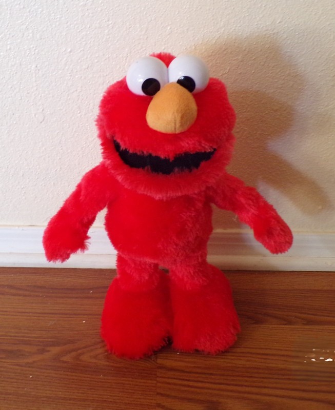 Sesame Street Elmo Slide Dancing Singing Interactive Plush 14" Tested