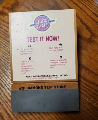 Vintage EZE Lap diamond sharpener Model 62F Display Testing Board s1